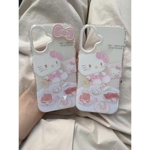 ins Dessert Kitty Compatible iPhone 16 Case Apple 16 Pro Max New 15 Girl 14 Female 13 12