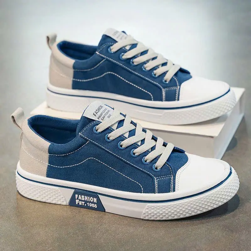 Giày Vải Nam Canvas, Giày Nam, Giày Sneaker Nam Cao Cấp Phong Cách Trẻ Trung Shoes Đế Bằng Vải Canvas