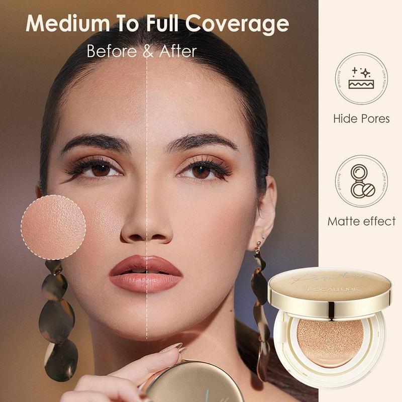 Kem Nền Đệm BB Không Lỗ Chân Lông, Focallure, Không Thấm Nước, Che Phủ Hoàn Toàn, Lớp Hoàn Thiện Lì Lâu Trôi, Mềm Mại, D9E7 2