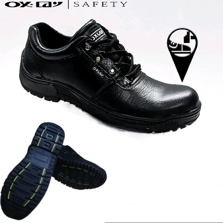 sepatu safety tali pendek pria