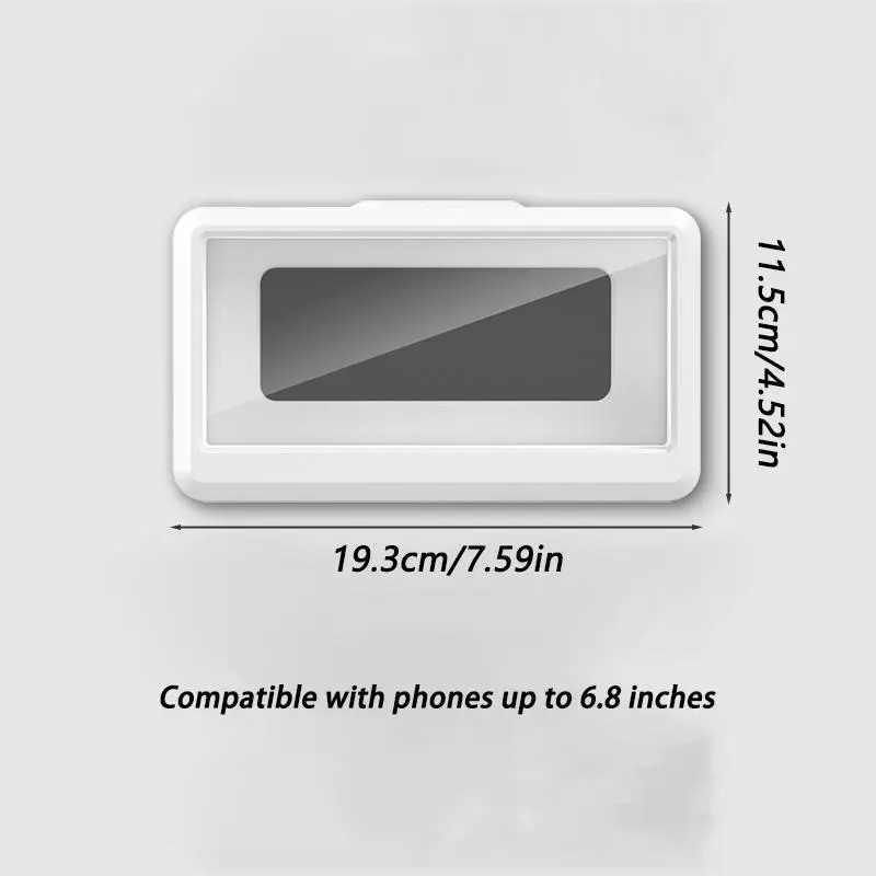 360° Rotating Bathroom Phone Case, Wall Mounted Shower Phone Holder, Waterproof Anti-fog Phone Support Stand, Bathroom Phone Rack For Bathroom Toilet 1