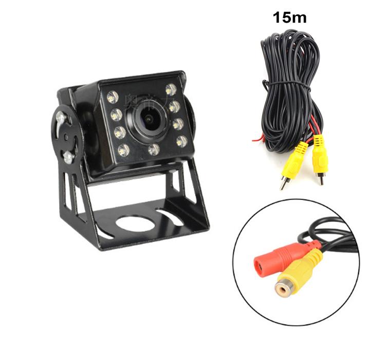 Camera lùi xe tải AHD điện 12V-24 Camera de xe tải rắc cắm AV-DC Camera lùi xe tải lắp cho màn Android