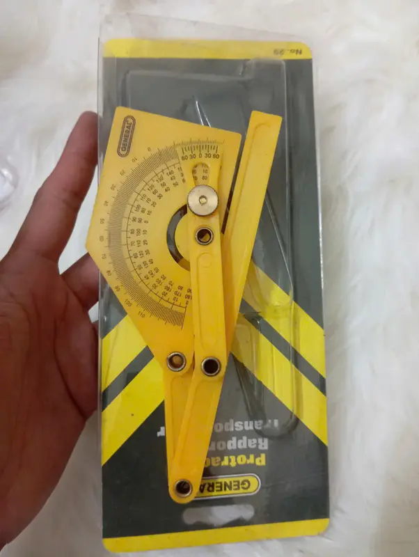 Dụng cụ đo góc và thước đo góc chính xác BBLUE 0° Đến 180° 3