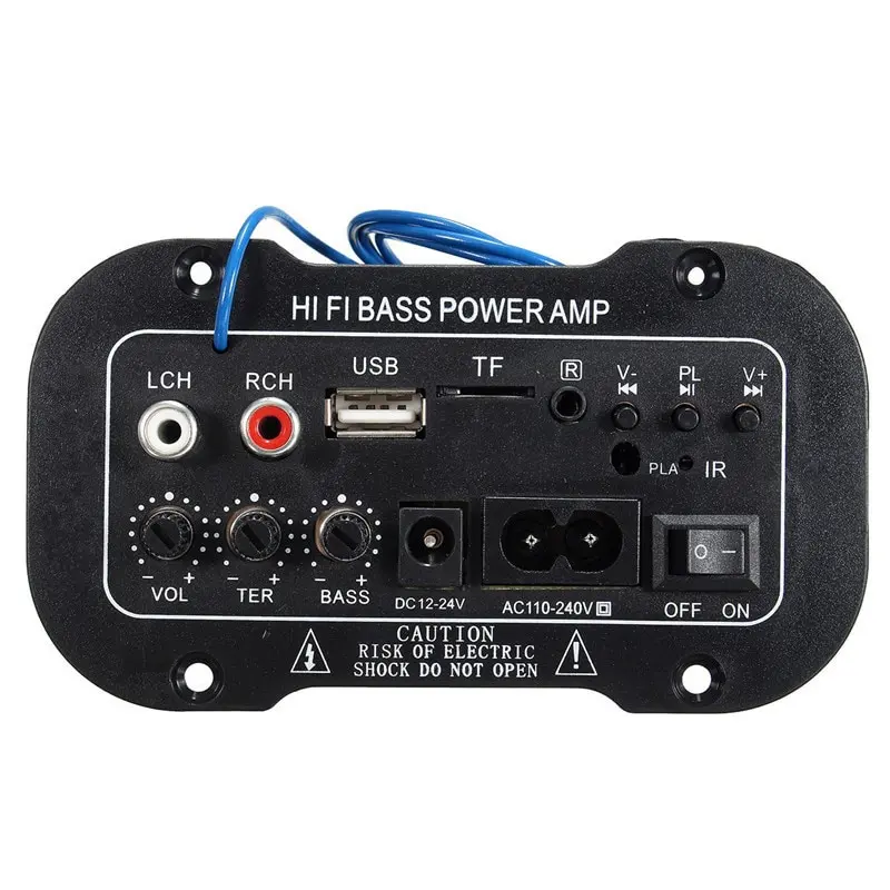 5 Inci 12V 24V 220V Amplifier Ampli Mini Board Audio Bluetooth USB FM Radio TF Player Subwoofer Mobil Bluetooth 2.1 Hi-Fi Bass Penguat Daya Mini Mobil Kit Amplifier Mobil Radio Penguat Digital Audio USB TF Remote Car 3