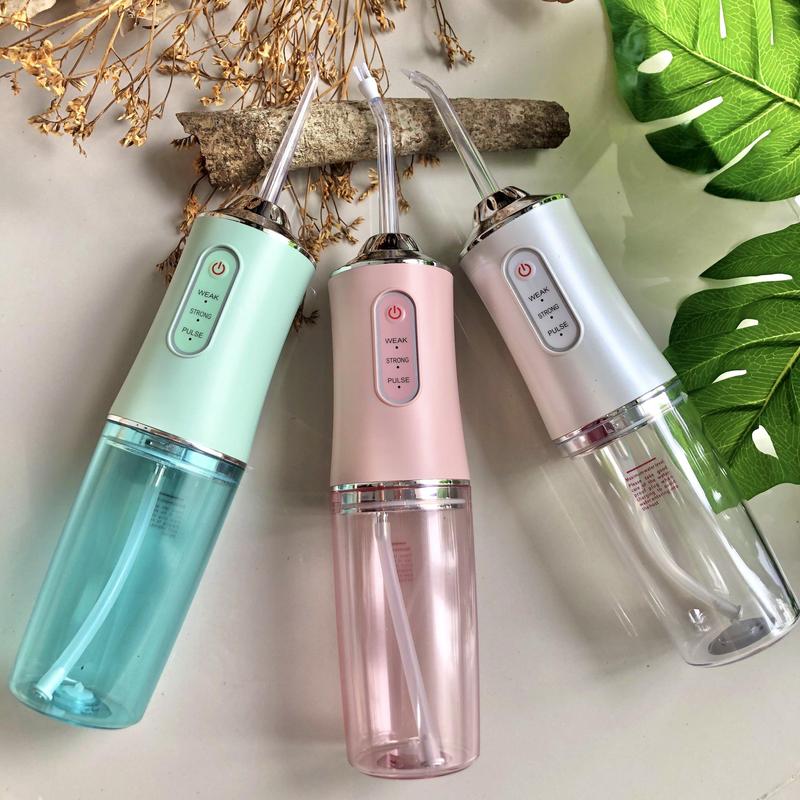 Tăm Nước Oral Irrigator 6886A Chính Hãng, Máy Tăm Nước Cầm Tay Vệ Sinh Răng 4 Đầu Tăm Bình Chứa 220ML