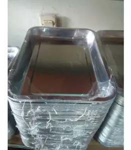 Paket 3 Pcs Nampan Stainless Kotak  / Baki Ukuran 32 cm x22cm  Best Quality Kitchenware