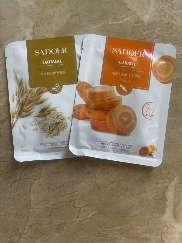 [ DA MỎNG] Combo 50 miếng mặt nạ dành cho da mỏng, da yếu  gồm các thành phần từ trái cây Skincare Cosmetics Nữ Women 1