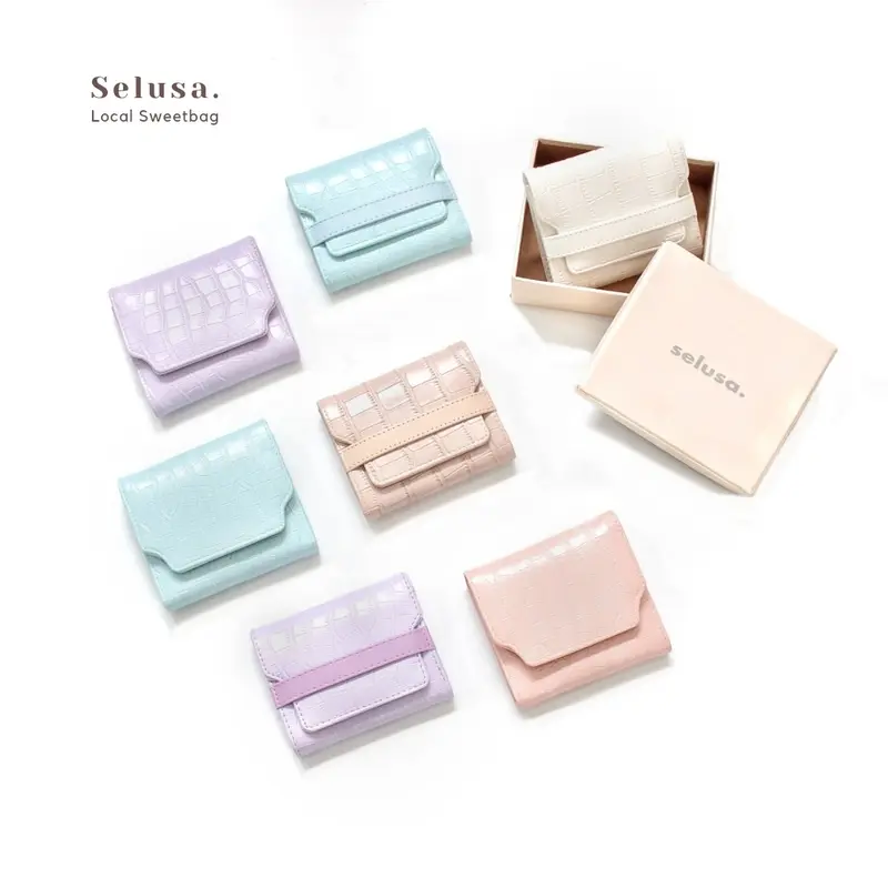 SELUSA ODETTE CROCO WALLET (Free Exclusive Box) | Dompet Lipat Dompet Croco Tebal 0