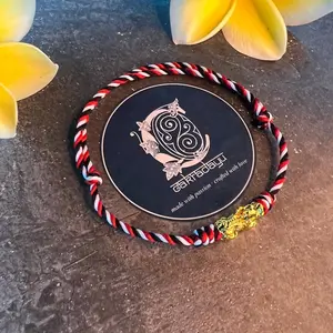 Gelang Tridatu Shio Naga Fengshui Xuping Charm asli dari Bali