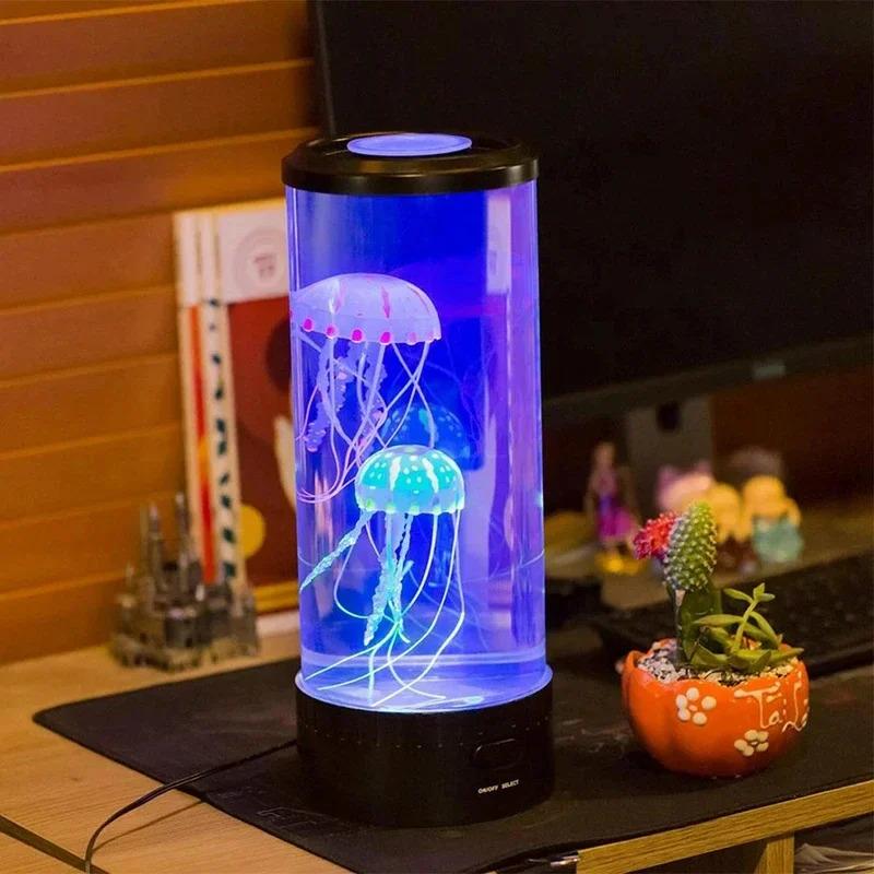 Color Changing Jellyfish Lamp Usb/Battery Powered Table Night Light Children'S Gift Home Bedroom Decor Boys Girls Birthday Gifts 1