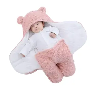 Selimut Bayi Karakter Alas Slimut Bedong Bayi Instan Baby Blanket Bulu Halus Bunda