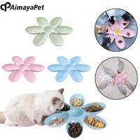 Gambar AimayaPet - 6 IN 1 Tempat Makan Minum Kucing Anjing Multi Untuk Banyak Ekor Pet/Piring makan hewan peliharaan 6 kompartemen - Merah Jambu dari FluffyHQ Kab. Tangerang 1 Tokopedia
