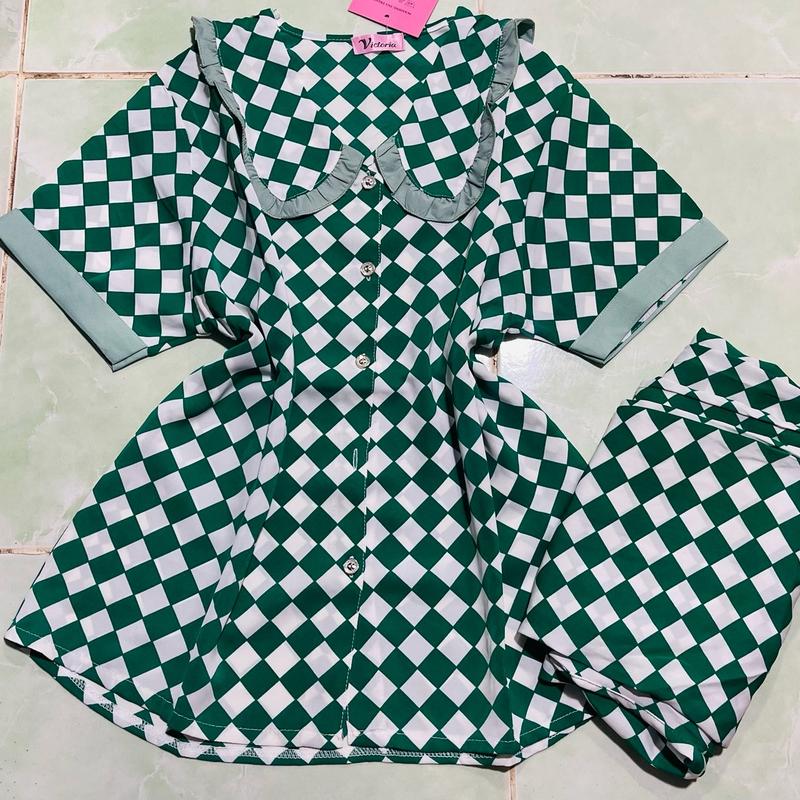 Bộ pizama lụa Mango tay ngắn, quần dài - Ben Shop - Lolita sleep home 8