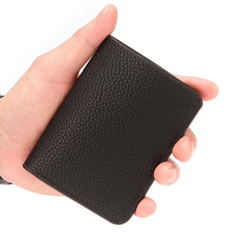 Product Introduction of Fashion Soft Men Wallet Pu Leather Lychee Pattern Mini Coin Purse Driver's License Card Holder 12