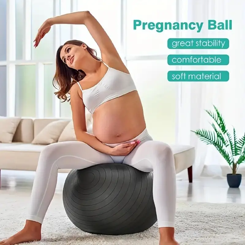 Yoga Ball with Pump, Exercise Ball for Working Out, Balance, Stability, Fitness, Office Ball Chair, Sports Accessories for Home Gym 5