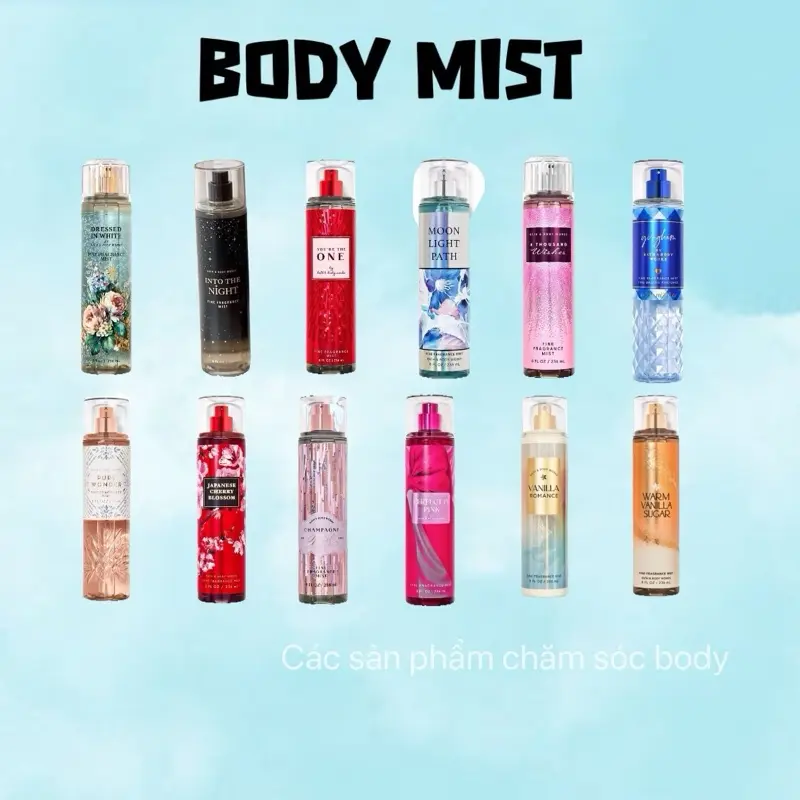 [Linh1] Body Mist Xịt thơm toàn thân Body chính hãng 236ml - Đa dạng mùi hương