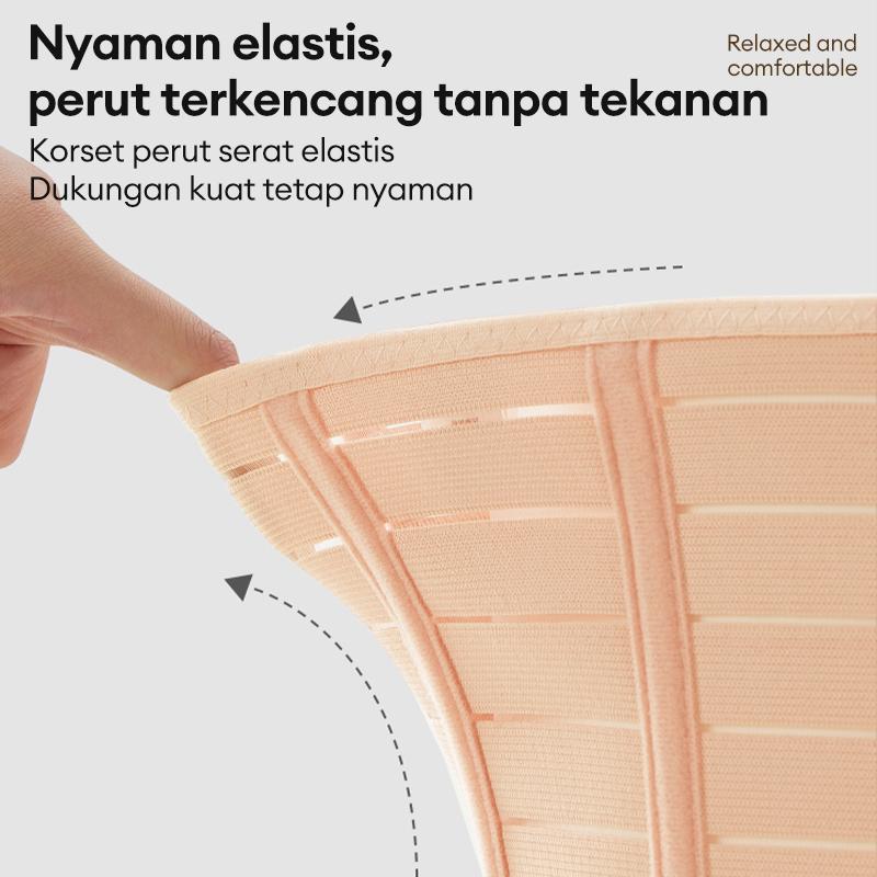 Korset Pasca Melahirkan Nano Bambu - Tidak Pengap & Bernapas - Mengurangi Nyeri Punggung & Mendukung Pemulihan Pasca Caesar/Normal