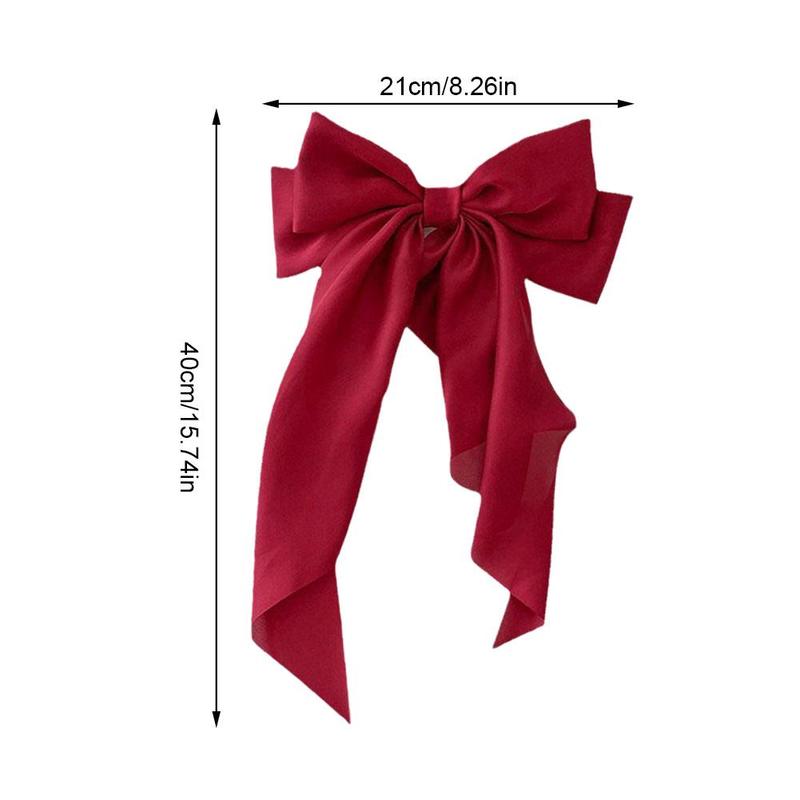 Product Introduction of Korea Elegant Long Bow Hairpin Large Ribbon Hair Clip Ribbon Clip Bow Grip Floating Braid Clip S2H9 18