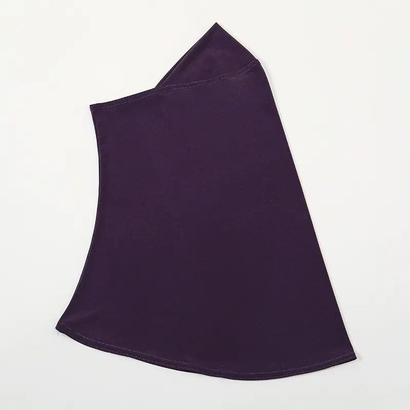 2023 New Convenient Headscarf Long Collar Solid Color Base Small Hat Monochrome Linen Base Pocket