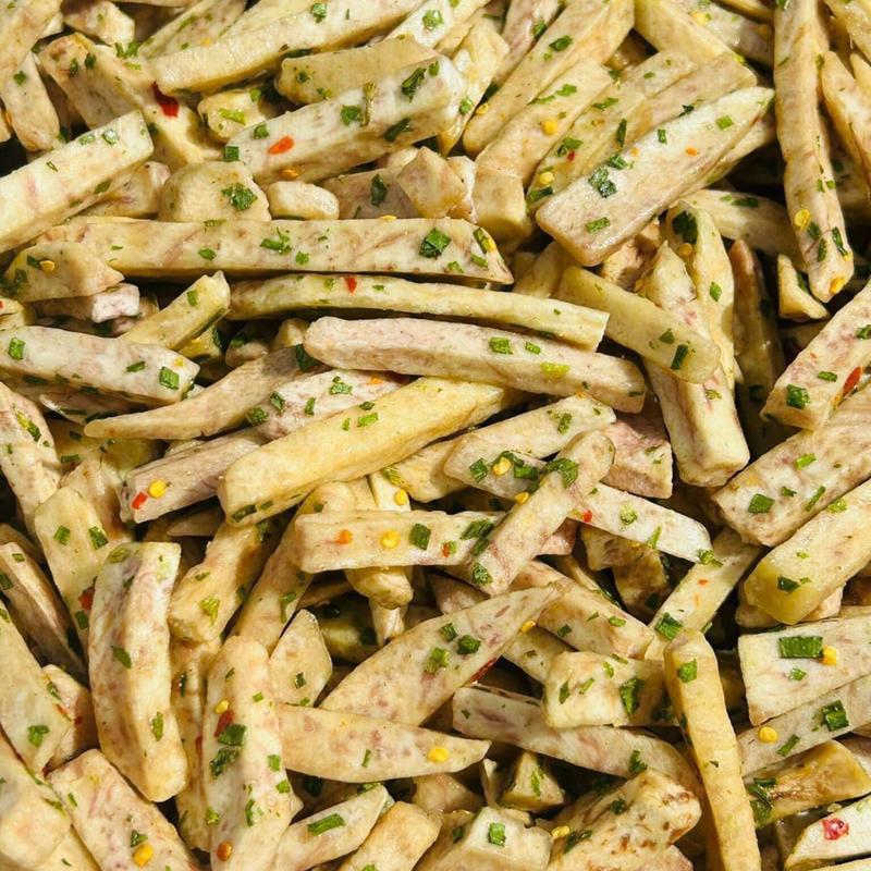  Khoai môn cọng sấy mắm hành 500g - Snack Food Ăn Vặt 