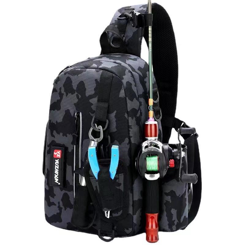Product Introduction of Multifunctional Fishing Bag, Large Capacity Outdoor Shoulder Bag, Waterproof & Anti-scratch Fabric Fishing Bag, Fishing Accessories 0