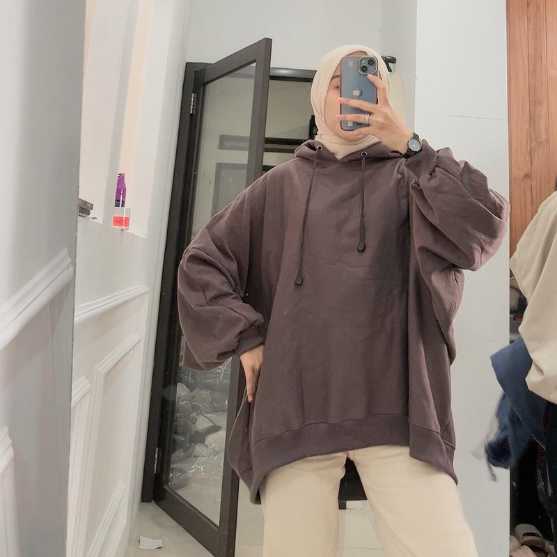 Bydinafshn Clara Hoodie Oversize XXXL Sweater Hoodie Wanita Bigsize 5