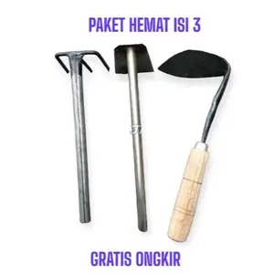 Paket Hemat isi 3 pcs Cangkul Garuk Rumput - Alat Pembersih Gulma - Alat Berkebun