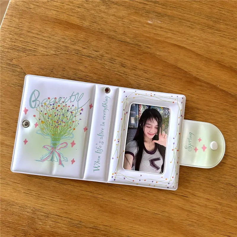 Album Ảnh Thẻ, 32 Khe, 3Inch / 2R, Chủ Thẻ Kpop LOMO, Thiết Kế Chó Lò Xo Và Thiên Thần, Trong Suốt, Cho Thẻ Tín Dụng ID, Sách Sưu Tập Mini, Tuyệt Vời Làm Quà Tặng Decor 2
