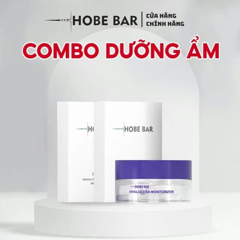  ￼Combo kem dưỡng ẩm và 1 hộp Mặt Nạ Cấp Ẩm HOBEBAR  Dưỡng Ẩm Da Làm Đẹp Da Skincare Cosmetics 