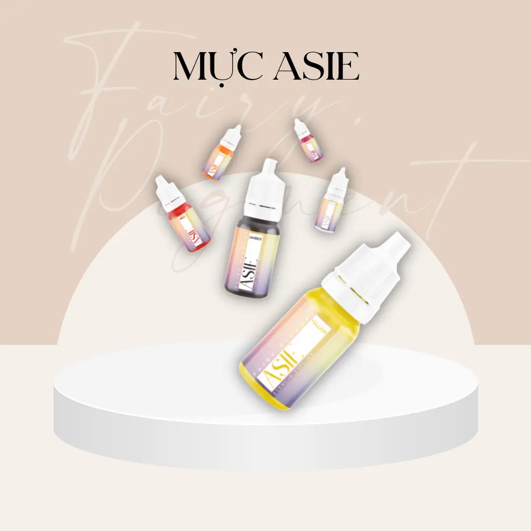 Màu Mực ASIE Dưỡng Ẩm Môi Mềm Mịn Nhung  Cấp nước Sắc tố cao Trọng lượng nhẹ Bền