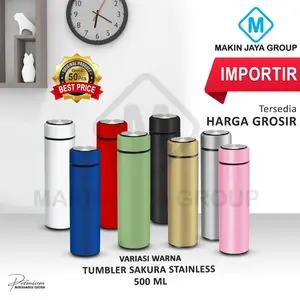 Termos SAKURA LIFE 500Ml tumbler Stainless Sakura LIFE POLOS BT26 TERMOS SOUVENIR TUMBLER SAKURA BISA CUSTOM LOGO IMPORTIR TERMOS TERMURAH importir tumbler stainles