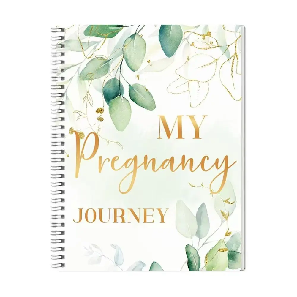 Pregnancy Journey Diary Book, 1 Count Pregnancy Diary Notebook with 3 DIY Stickers, Pregnancy Planner Notebook, Pregnancy Journal Book