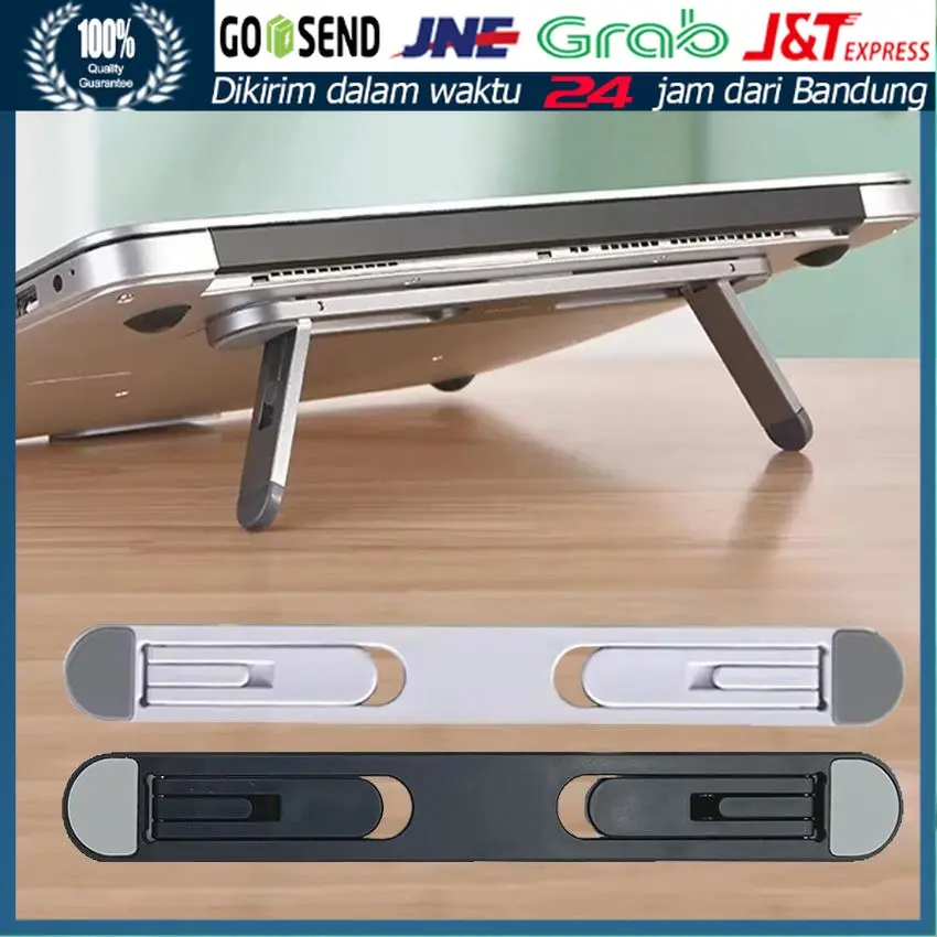 Dudukan Laptop Stand Holder Dudukan Penyangga Laptop Slim Bisa Dilipat / Braket Stand Holder Laptop Lipat