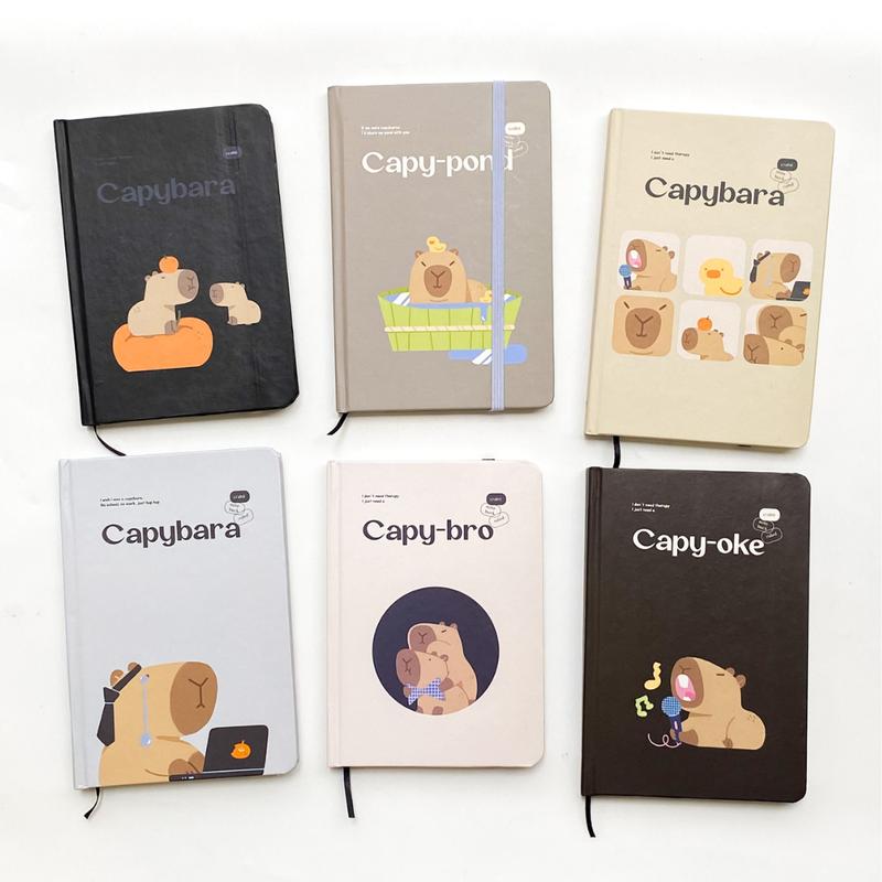 Sổ tay kẻ ngang Capybara dễ thương sổ ghi chép mini bỏ túi Crabit