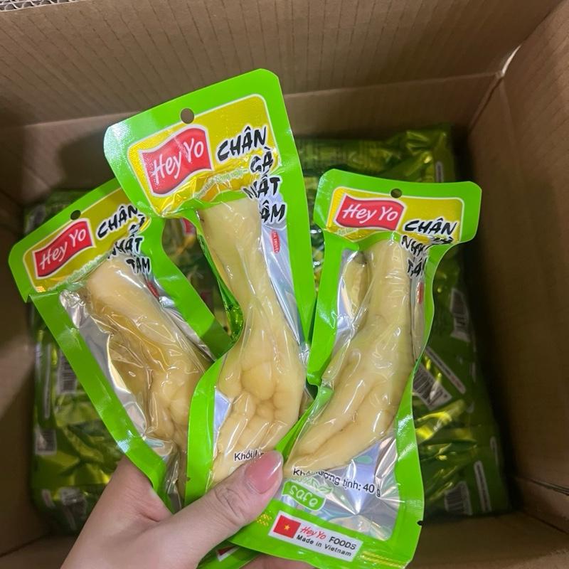Combo 40 và 50 gói Chân gà cay ớt xanh chân gà Nhất Tâm Hey Yo 40g