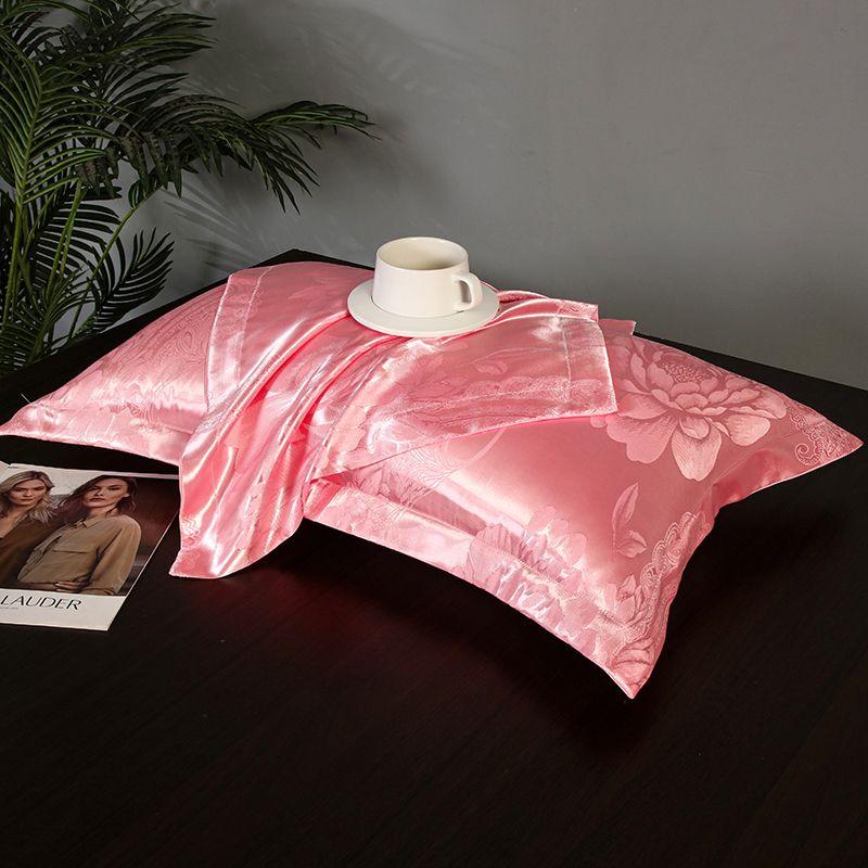 Product Introduction of Vỏ Gối Jacquard Lụa, Cao Cấp, Phong Cách Châu Âu, Gói Một Cặp, 48 X 74cm, Vỏ Gối Người Lớn, Thiết Kế Đơn Giản, Được Làm Bằng Chất Liệu Lụa 7