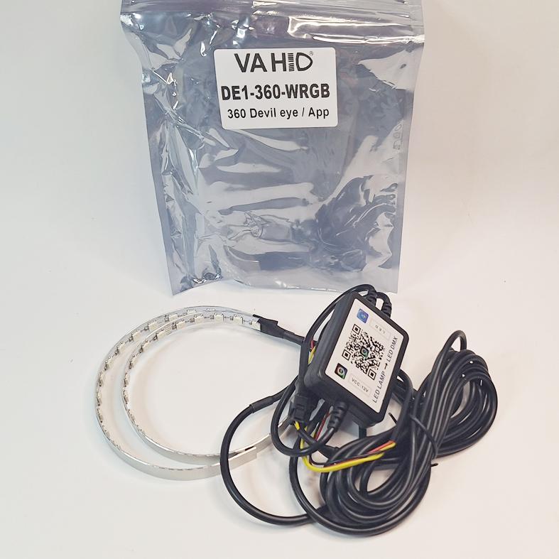 All New Demon RGB Matrix Welcome Light Sein Running | Devil Eyes 360 RGB Welcome Light | Lampu LED Demon Devil Eyes 360 RGB Merk Vahid | DE RGB Bluetooth Apps Andoid IOS Car Accesories 2