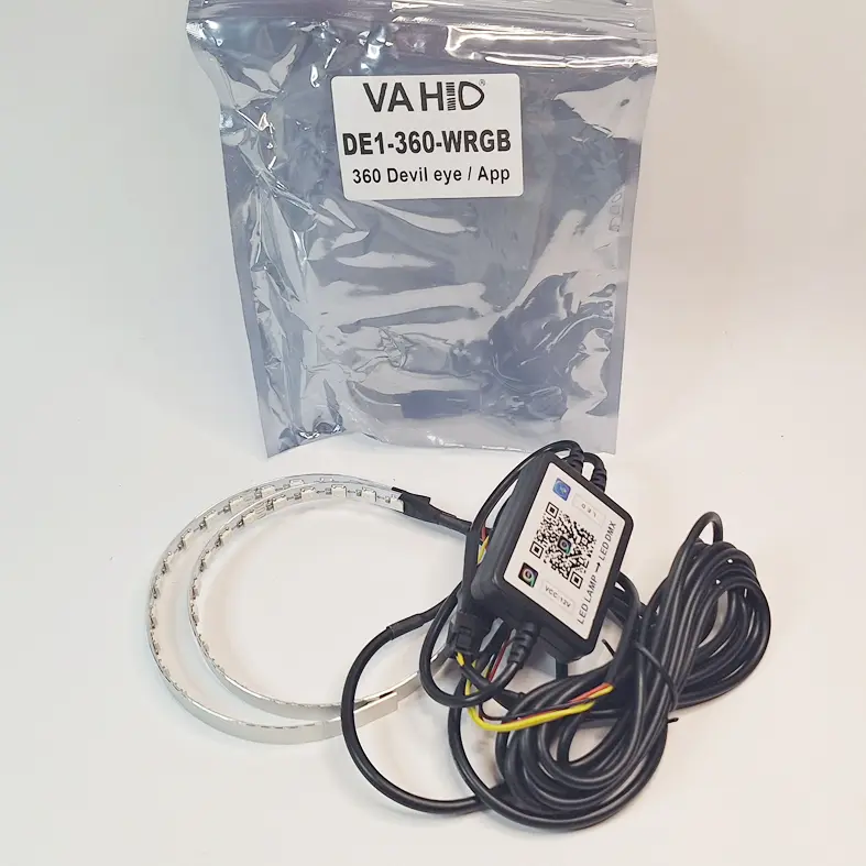 All New Demon RGB Matrix Welcome Light Sein Running | Devil Eyes 360 RGB Welcome Light | Lampu LED Demon Devil Eyes 360 RGB Merk Vahid | DE RGB Bluetooth Apps Andoid IOS Car Accesories 2