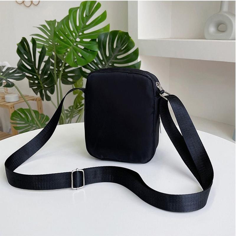 Túi Vuông Nhỏ In Hình Cho Nam Và Nữ, Túi Đeo Vai Thường Ngày Bằng Nylon Mini, Túi Đeo Chéo Nhiều Lớp 4