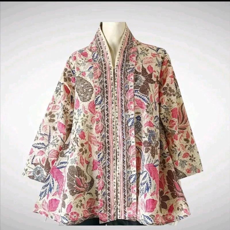 Atasan Batik Wanita modern motif 3 negri series- Blouse batik wanita - Blouse batik modern 3