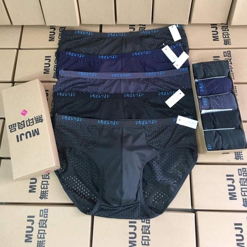 COMBO 4 QUẦN LÓT NAM THÔNG HƠI - SÉT 4 CHIẾC - QUẦN SỊP NAM TAM GIÁC NHẬT BẢN - CÓ SIZE LỚN ĐẾN 95 kg. Menswear Boxer Quần Boxer Thun 3
