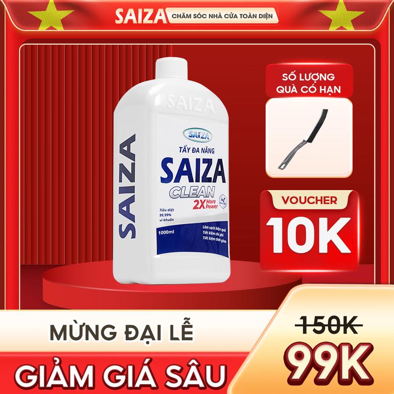 [Mua 1 Chai Tặng 1 Quà] - DUNG DỊCH TẨY ĐA NĂNG SAIZA 1000ML Làm Sạch hiệu quả Tặng 1 Cọ Chà Kẽ, Tẩy Vết Ố Vàng, Rong Rêu, Rỉ Sét, Cặn Canxi Trên Nhiều Bề Mặt Khác Nhau