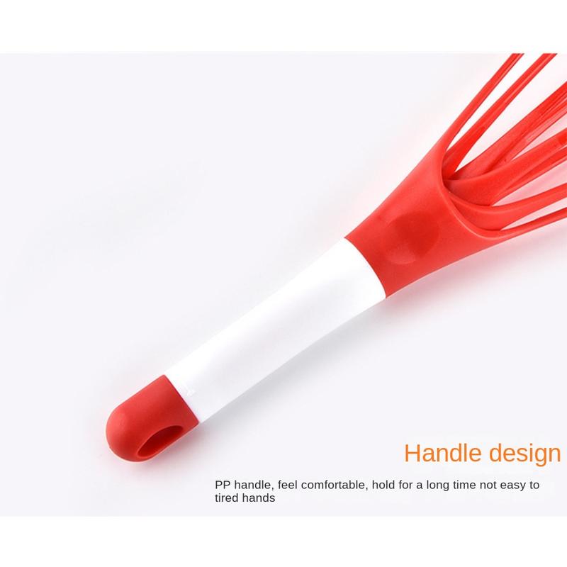 Product Introduction of New PP Rotary Egg Beater Rotatable Stainless Steel Gravy Whisk Hanging Hole Design Kitchen Utensil for Kitchen, Cooking 19
