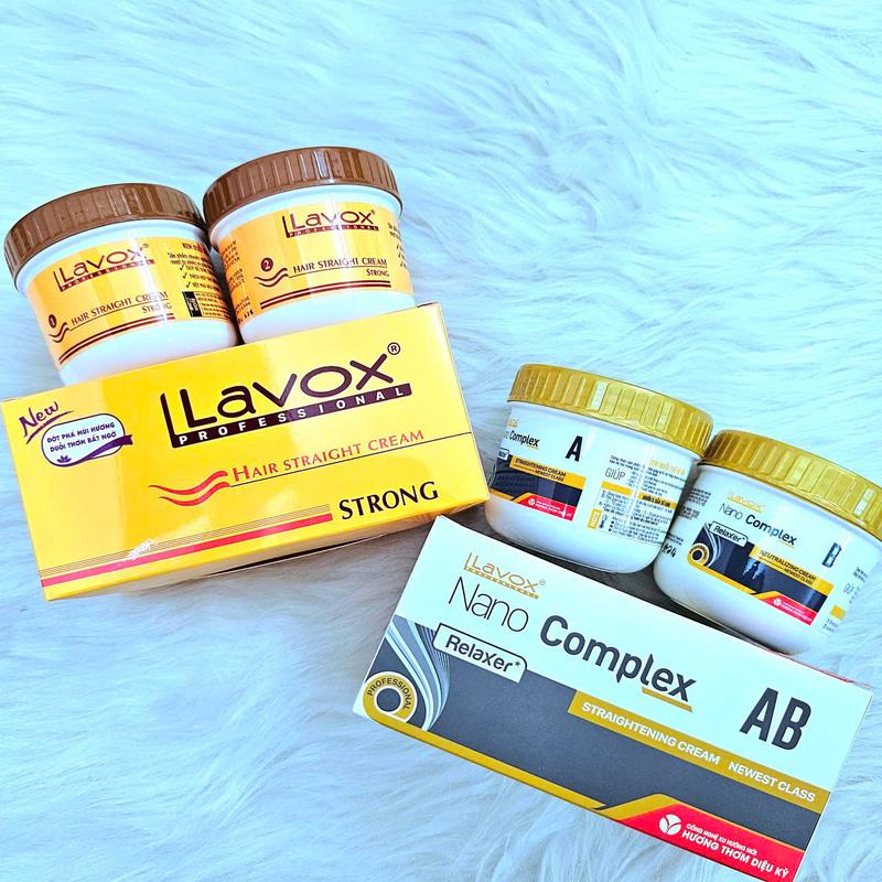 Thuốc Duỗi Ép Tóc Nhỏ - Làm Thẳng Tóc  Lavox nano Complex 300ml - Cam 280ml - Thuận Tiện Duỗi Ngay Tại Nhà Nhanh Chóng - Tặng kèm cặp bao tay.