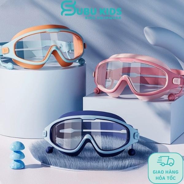 Kính bơi trẻ em Yuke góc nhìn rộng có nút bịt tai CHỐNG NƯỚC CHỐNG SƯƠNG MÙ mắt kính HD trong suốt mẫu mới 2023 Sport Phụ Kiện Kids