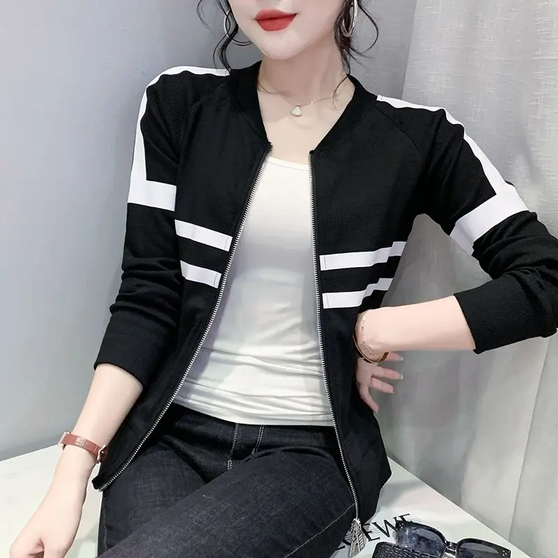Áo Khoác, Hàng Châu Âu, Áo Khoác Xuân Thu 2023 Hàng Mới Về Cho Nam Và Nữ, Thời Trang, Áo Cardigan Có Khóa Kéo, Dài Tay, Thiết Kế Độc Đáo Áo Khối Màu, Thời Trang
