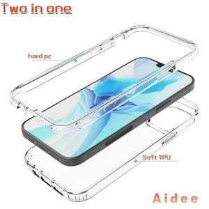 Transparent Thickened Case for Iphone 16 15 14 13 12 11 12pro pro max Xsmax Liquid Silicone 7 8P PLUS Protective Case Back cover