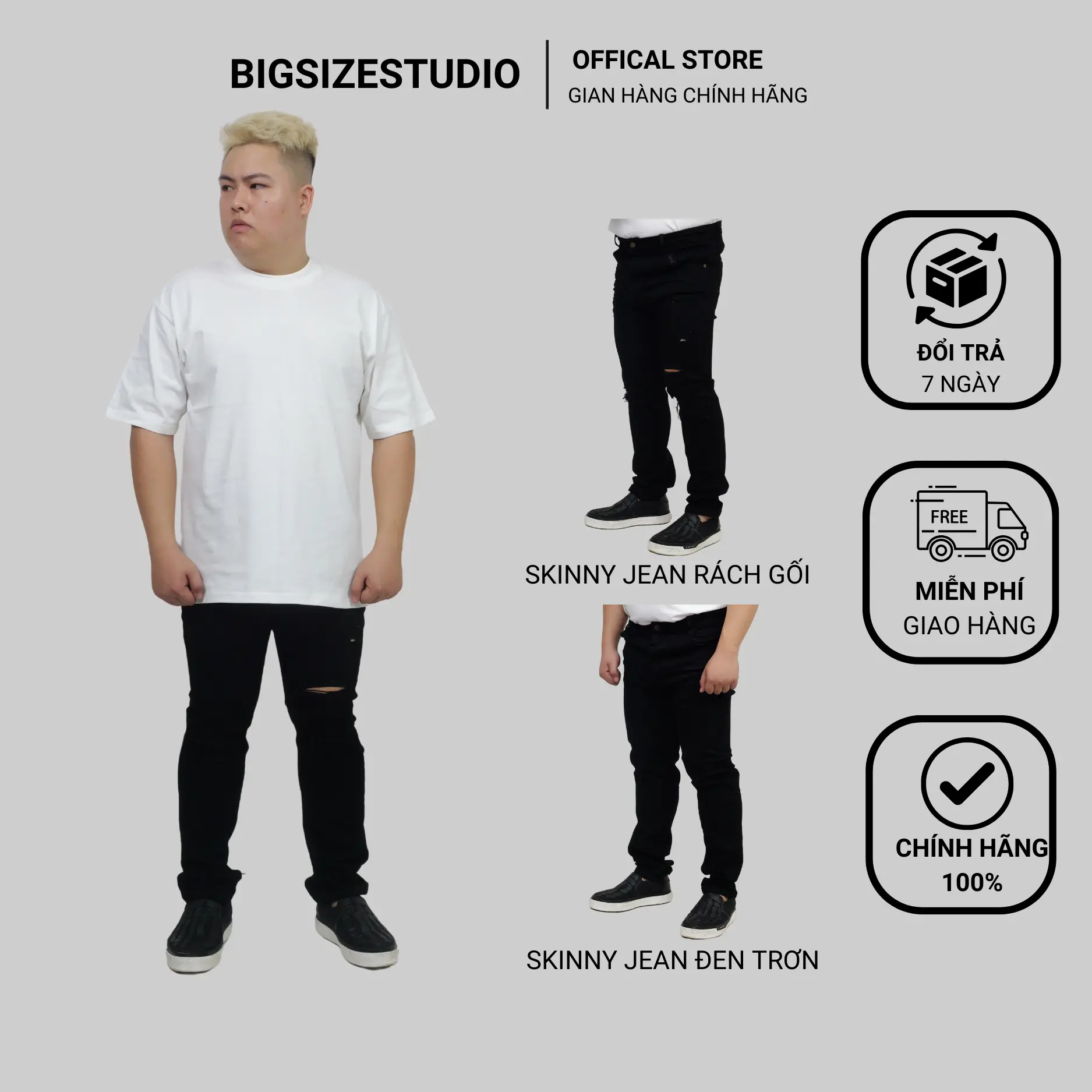 Quần jean đen cao cấp vải jean co giãn bốn chiều form slim fit dành cho người béo BSCOUTURE BIGSIZESTDIO BIGSIZENAM ĐỒ NAM BÉO Menswear Pants