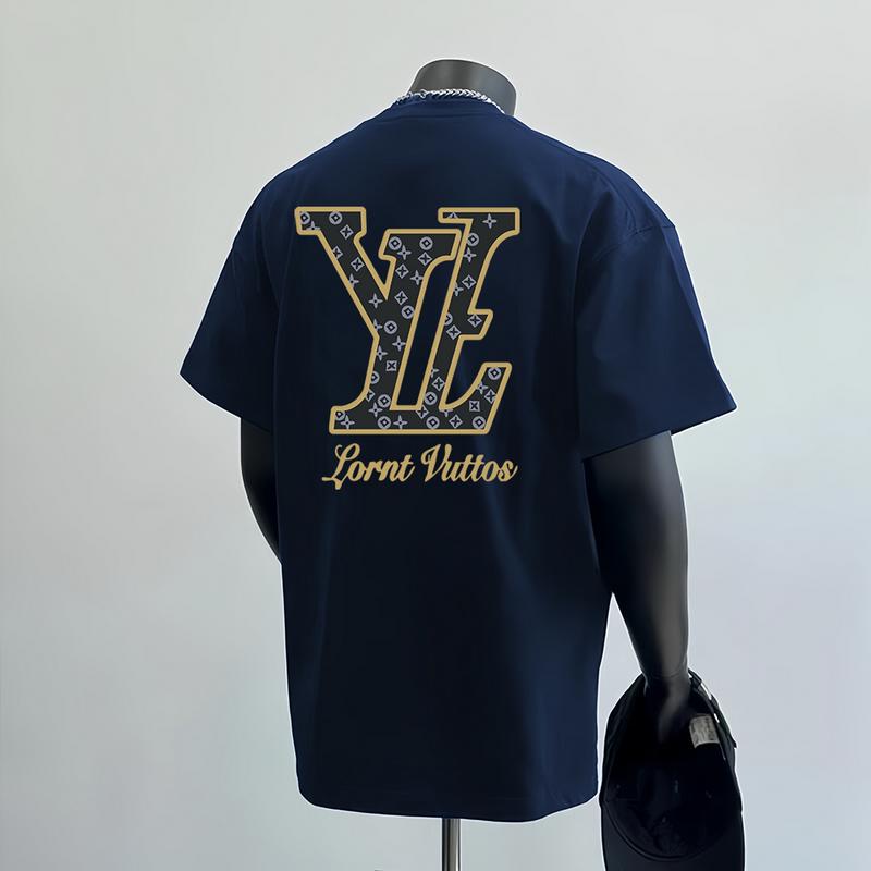 Áo Thun Ngắn Tay, Cotton Nguyên Chất, Chịu Lực, Dành Cho Nam, Hợp Xu hướng, In Cá Tính, Thương Hiệu Thời Trang Nam, Phong Cách Mùa Hè Mỹ, Cổ Tròn, Dáng Rộng Vừa Vặn, Áo Sơ Mi Dễ Phối Đồ