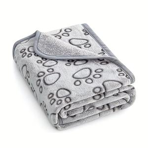 Manta para Mascotas con Estampado de Pata, 1 Pieza Suave y Cálida, Artículos para Perros y Gatos, Ideal para Dormir la Siesta, Viajes y Cuidado de Mascotas